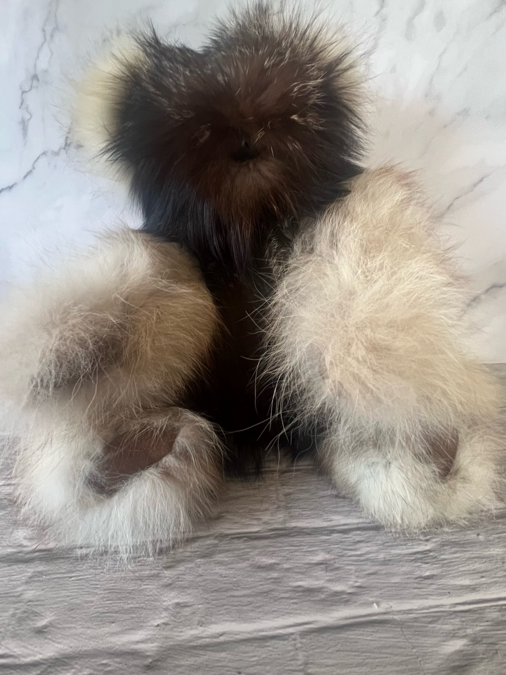 Real Fur Hand Made Teddy Bear Articulating Head & Paws - Picture 1 of 11